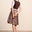 Kruger Midi Dirndl 2pcs. 60cm "Cerys" brown (34,36)