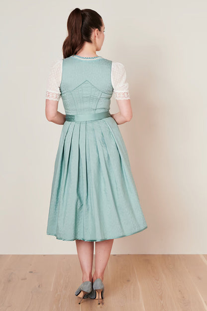 Kruger Long Dirndl 2pcs. 70cm "Abella" blue (size 42 only)