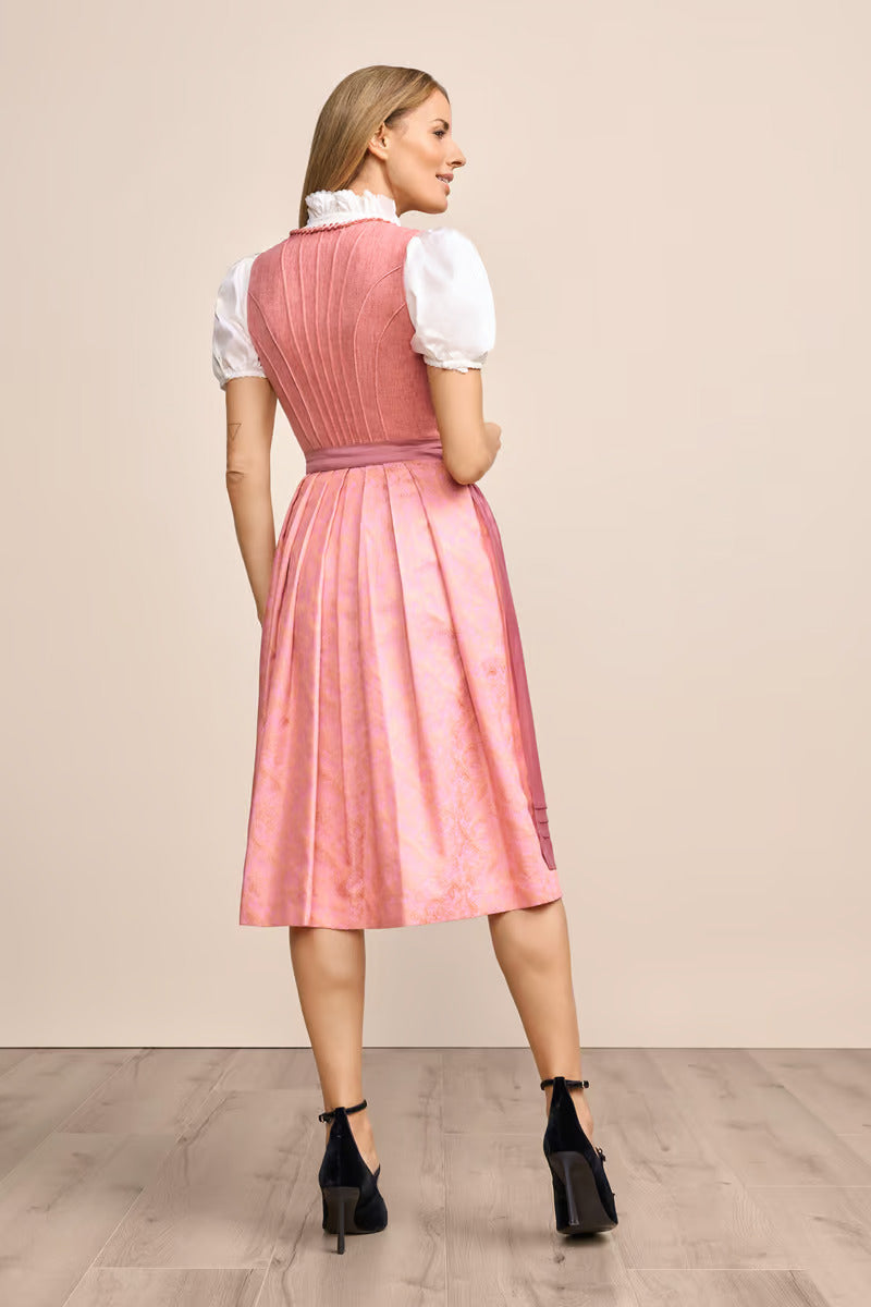 (new) Kruger Long Dirndl 2pcs. 70cm "Quinta" pink