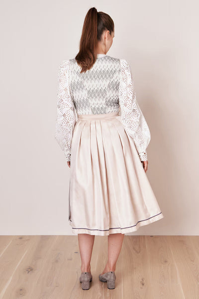 Kruger Long Dirndl 2pcs. 70cm "Nellie" grey
