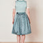 Kruger Midi Dirndl 2pcs. 60cm "Nikki" turquoise