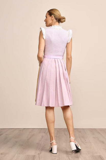 Kruger Midi Dirndl 2pcs. 60cm "Inessa" purple (36,38)
