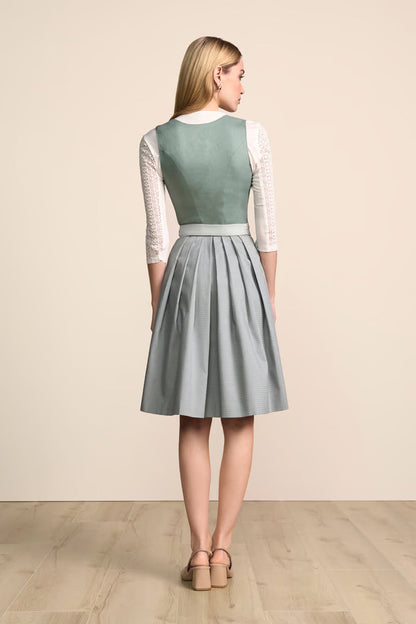 Kruger Midi Dirndl 2pcs. 60cm "Virelia" green