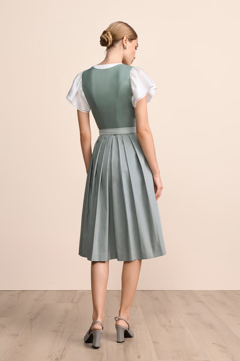 Kruger Long Dirndl 2pcs. 70cm "Virelia" green