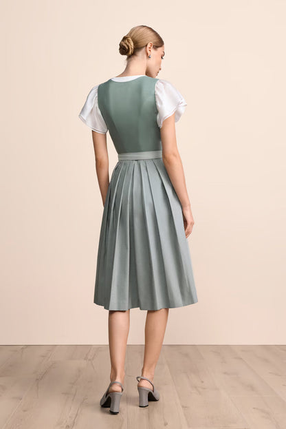 Kruger Long Dirndl 2pcs. 70cm "Virelia" green