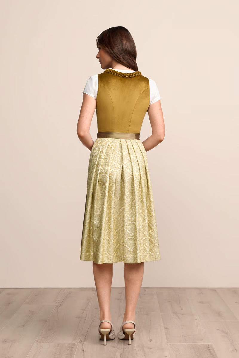 Kruger Berit Long Dirndl, Yellow — 70cm 2pc Set