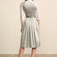Kruger Long Dirndl 2pcs. 70cm "Leonela" gray