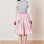 Kruger Midi Dirndl 2pcs. 60cm "Ileana" blue (38,40)