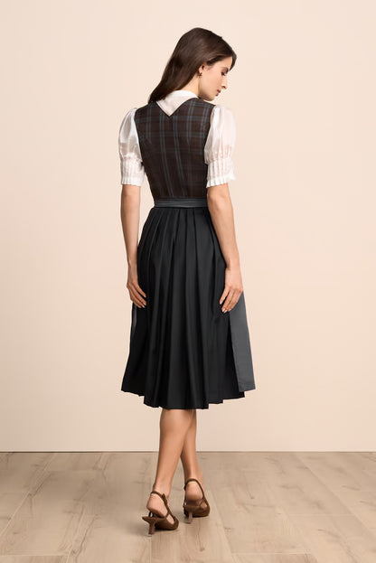 Krüger Nieke Long Dirndl, Blue — 70cm 2pc Set