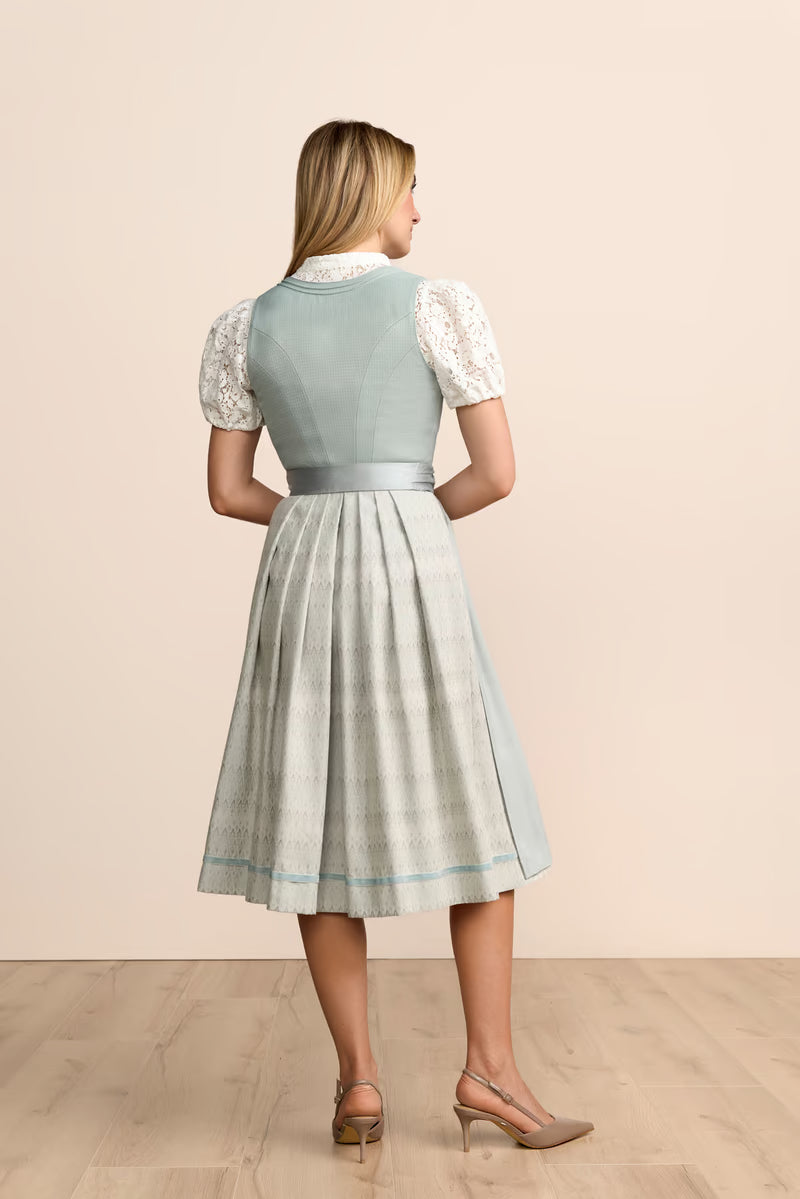 Krüger Mariel Long Dirndl, Blue — 70cm 2pc Set