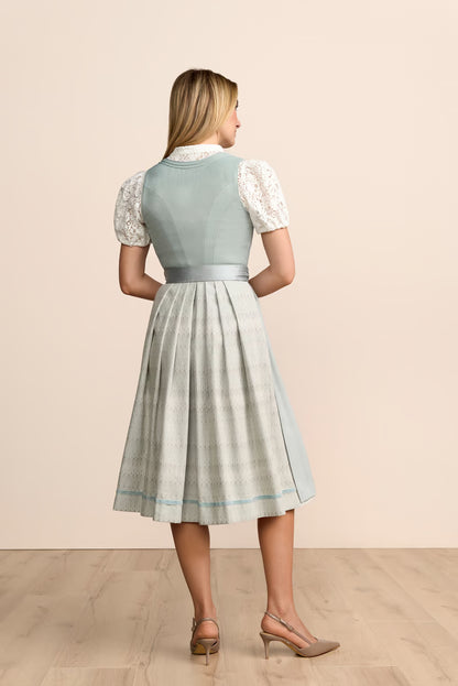 Krüger Mariel Long Dirndl, Blue — 70cm 2pc Set