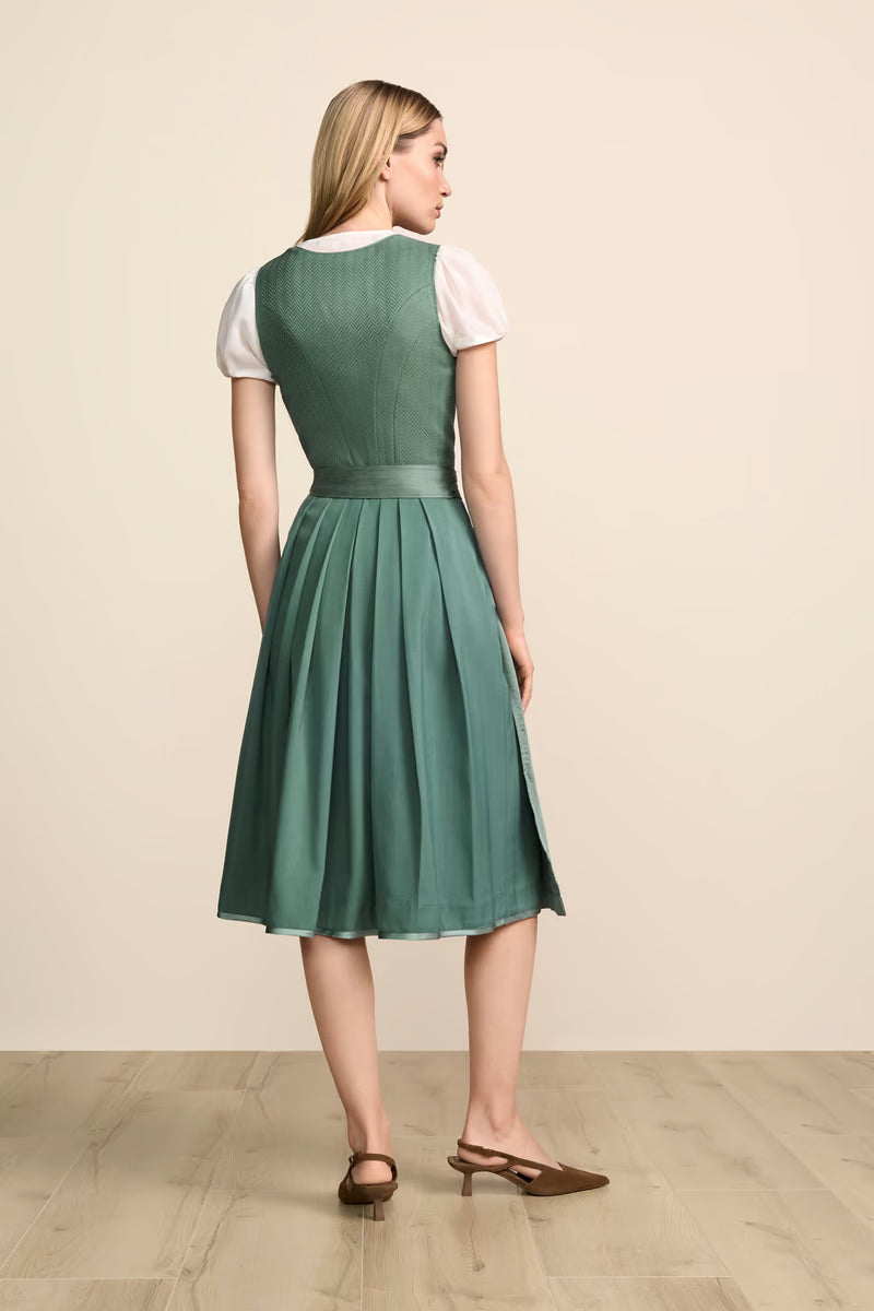 Kruger Long Dirndl 2pcs. 70cm "Lousia" green