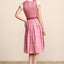 Kruger Long Dirndl 2pcs. 70cm "Rosella" pink