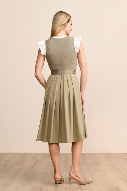 Krüger Winella Long Dirndl, Olive — 70cm 2pc Set