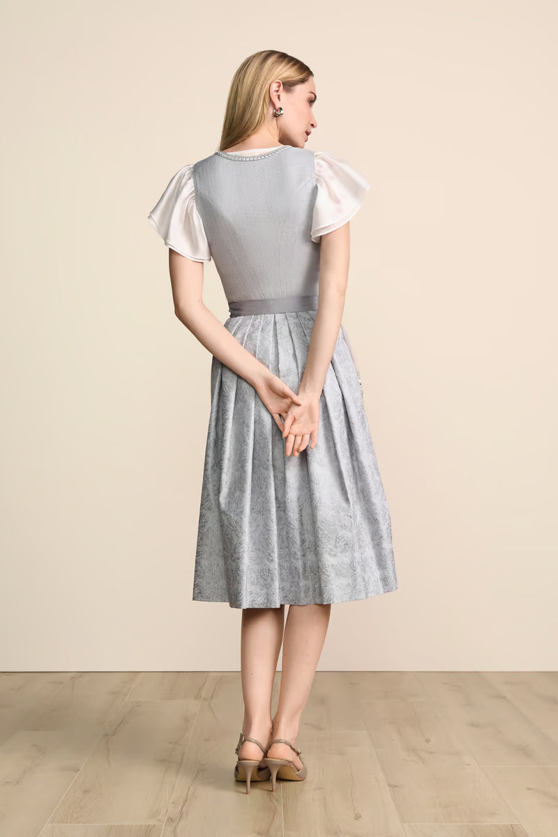 Kruger Long Dirndl 2pcs. 70cm "Joren" gray