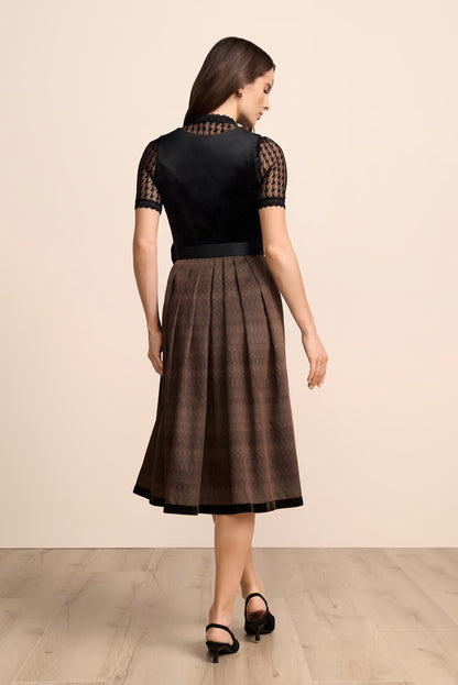 Kruger Long Dirndl 2pcs. 70cm "Mikaela" black