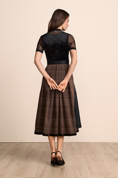 Kruger Maxi Dirndl 2pcs. 80cm "Mikaela" black