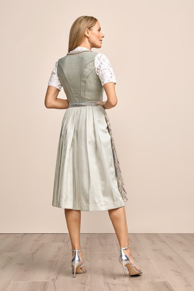 Kruger Long Dirndl 2pcs. 70cm "Fanella" green (low stock)