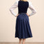Kruger Long Dirndl 2pcs. 70cm "Zelara" blue