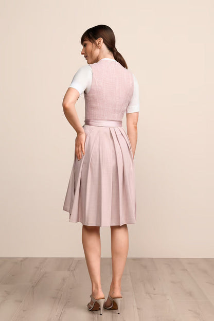 Kruger Madelen Midi Dirndl, Pink — 60cm 2pc Set