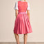 Kruger Midi Dirndl 2pcs. 60cm "Amandine" red (low stock)