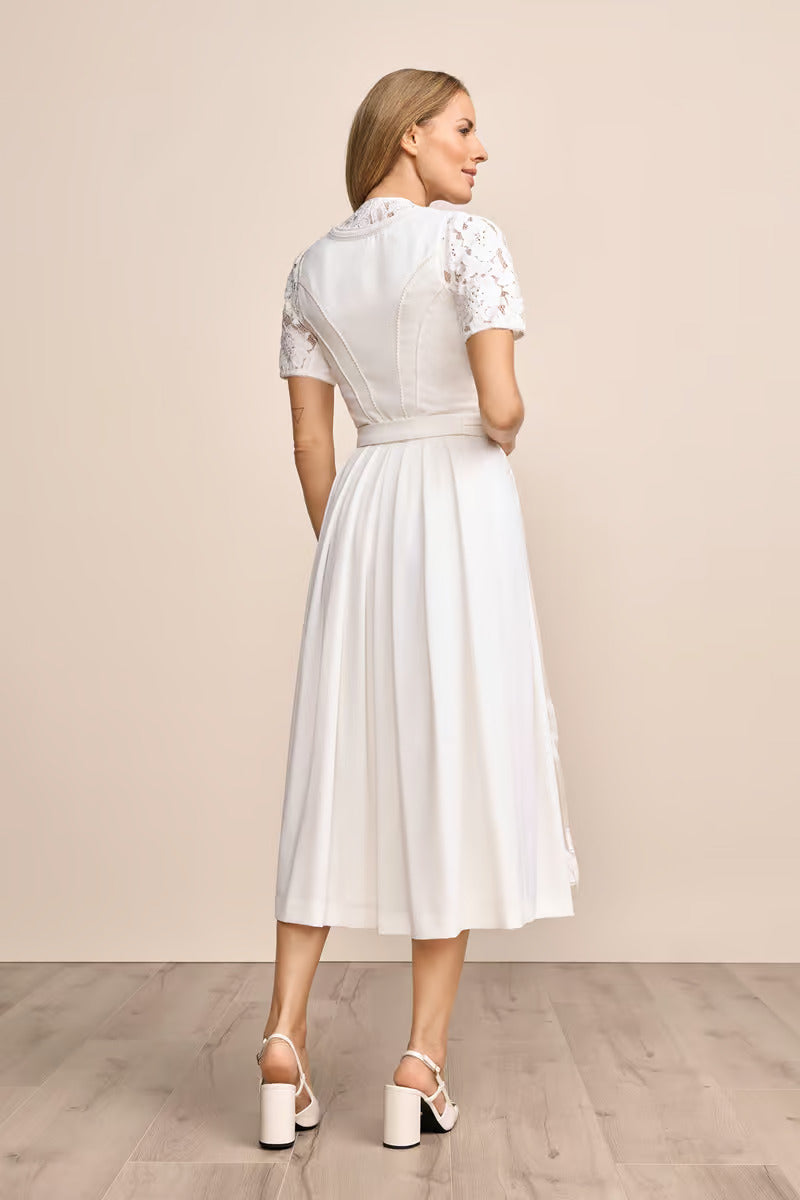 Kruger Wedding Dirndl 2pcs. 80cm "Yaisa" ecru