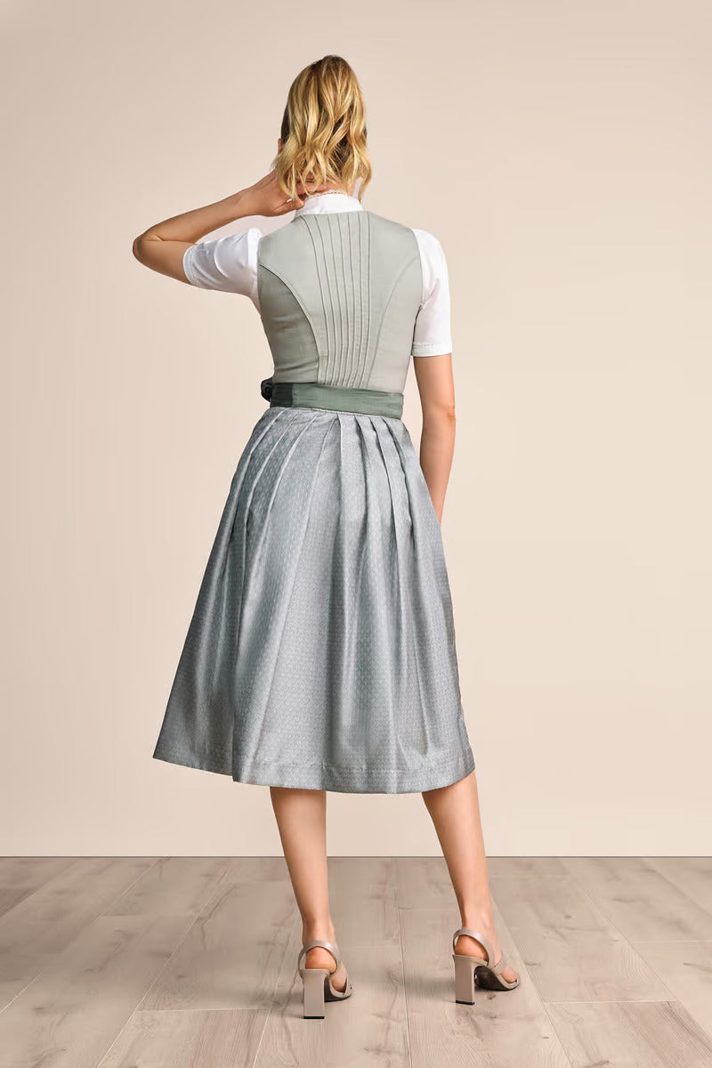 Kruger Long Dirndl 2pcs. 70cm "Margit" sage