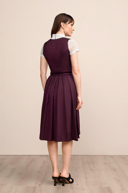 Kruger Long Dirndl 2pcs. 70cm "Cinja" maroon