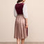 (new) Kruger Long Dirndl 2pcs. 70cm "Elaina" red