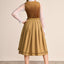 Kruger Long Dirndl 2pcs. 70cm "Suzanne" brown (closeout)