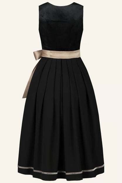 Kruger Maxi Dirndl 2pcs. 80cm "Suzanne" black