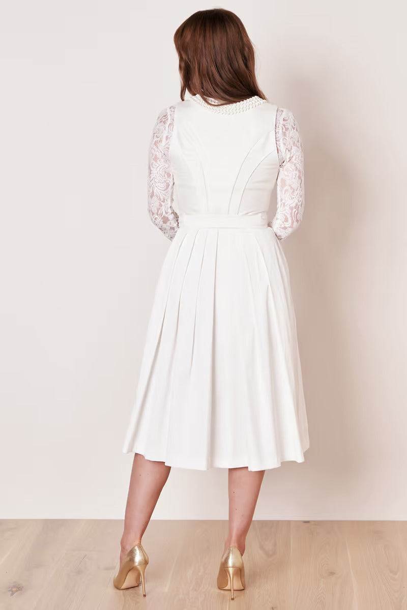 Kruger Wedding Dirndl 2pcs. 70cm "Iva" ecru