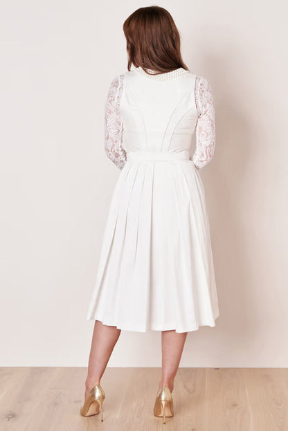 Kruger Wedding Dirndl 2pcs. 70cm "Iva" ecru