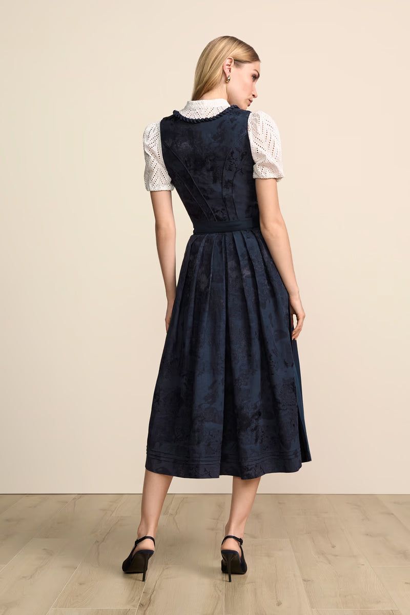 Kruger Calyssia Maxi Dirndl, Blue — 80cm 2pc Set
