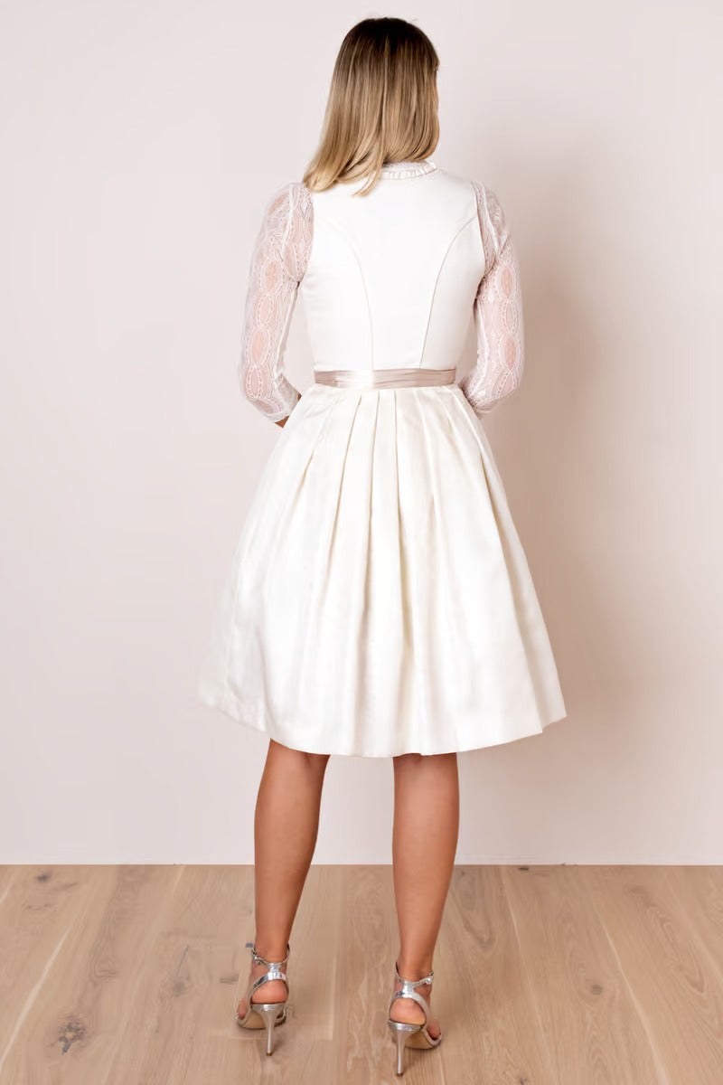 Kruger Wedding Dirndl 2pcs. 60cm "Eudora" ecru
