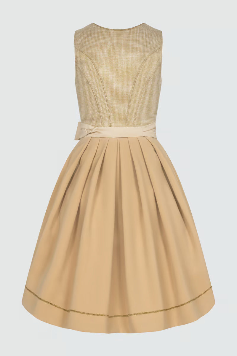 (new) Krueger Midi Dirndl 2pcs. 60cm "Brenna" gold (36)