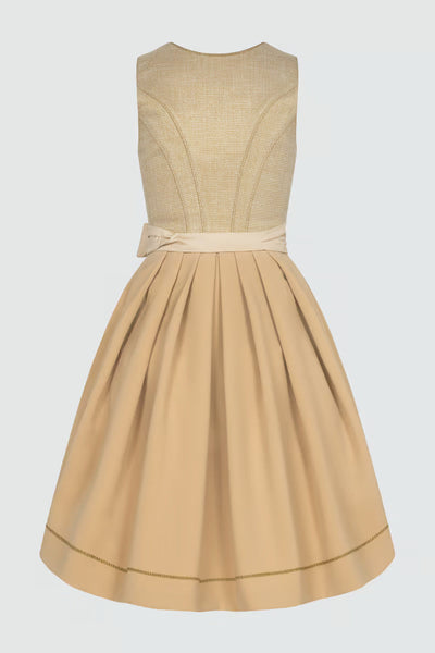 (new) Krueger Midi Dirndl 2pcs. 60cm "Brenna" gold (36)