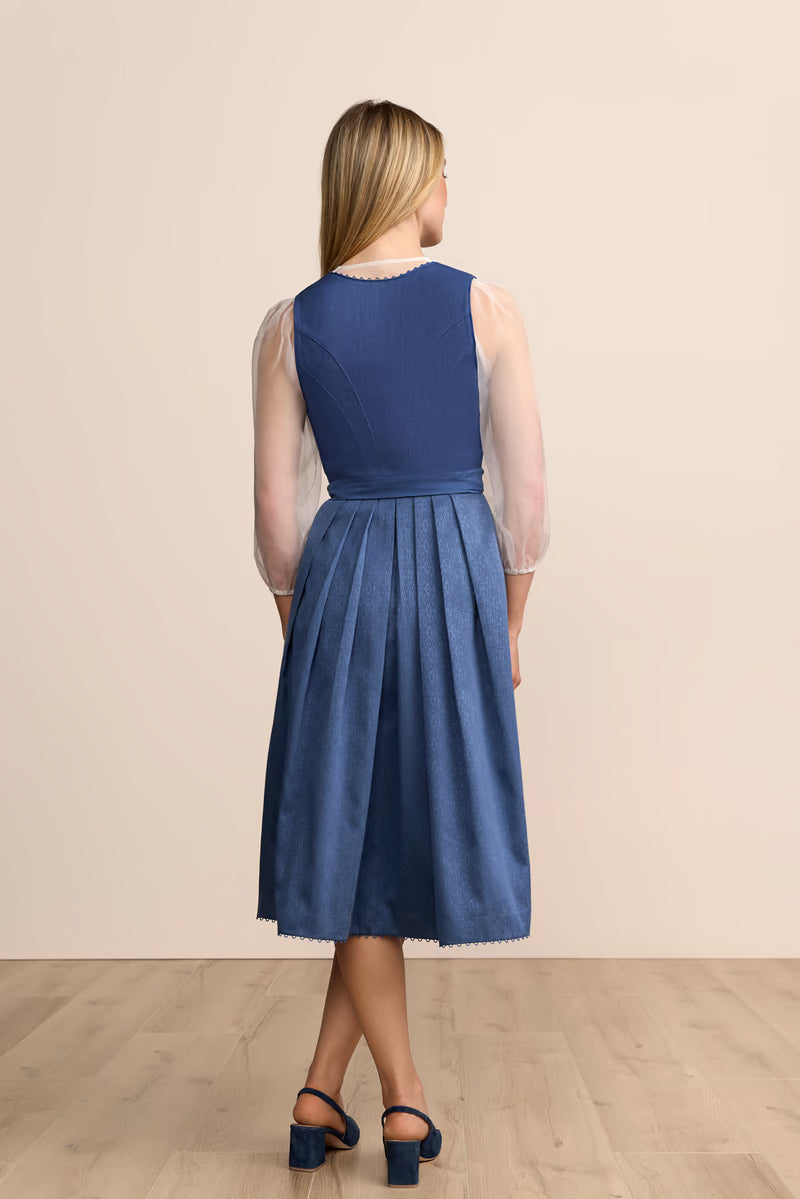 Krüger Myrilla Long Dirndl, Blue — 70cm 2pc Set