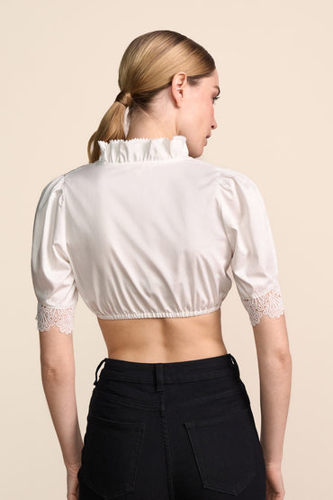 Kruger Ariwen dirndl blouse in ecru, styled