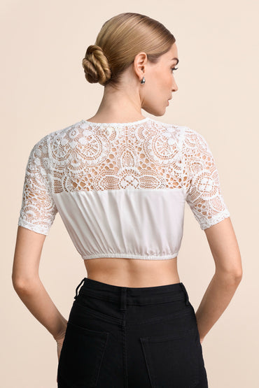 Kruger Jayla dirndl blouse in ecru, styled