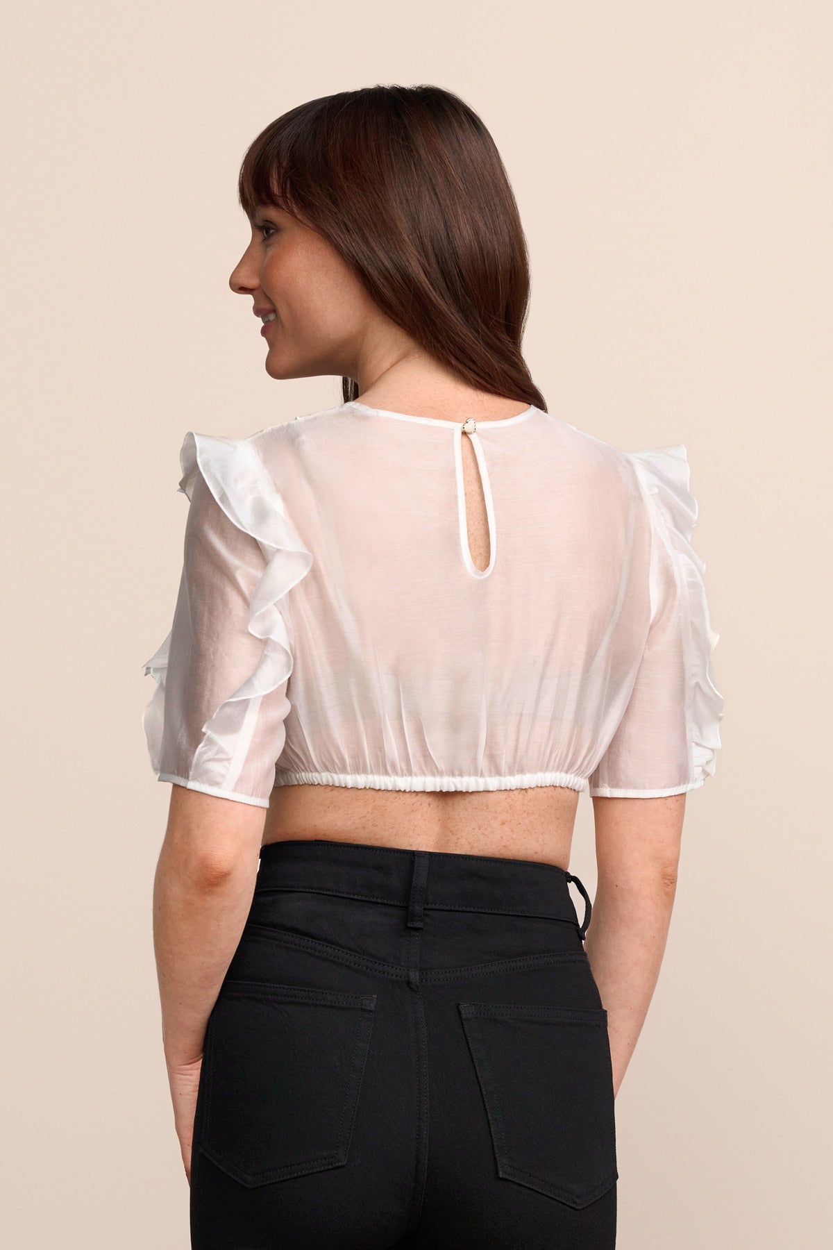 Kruger Kavya dirndl blouse in ecru, styled