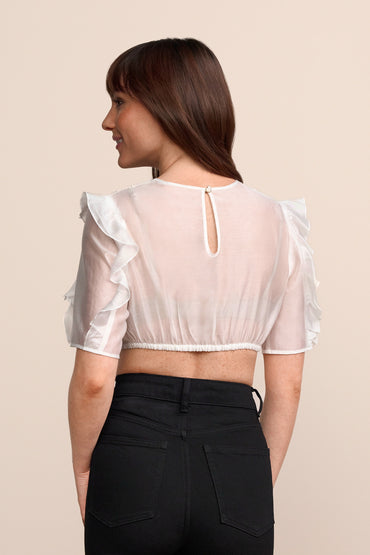 Kruger Kavya dirndl blouse in ecru, styled