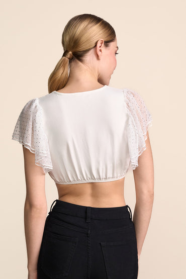 Kruger Neyila dirndl blouse in ecru, styled
