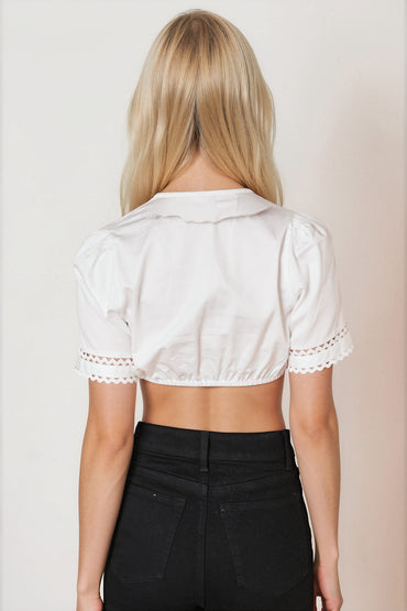 Kruger Naira dirndl blouse in ecru, styled