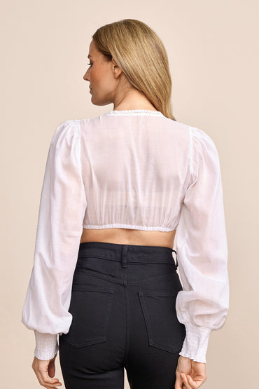Kruger Carolin dirndl blouse in ecru, styled