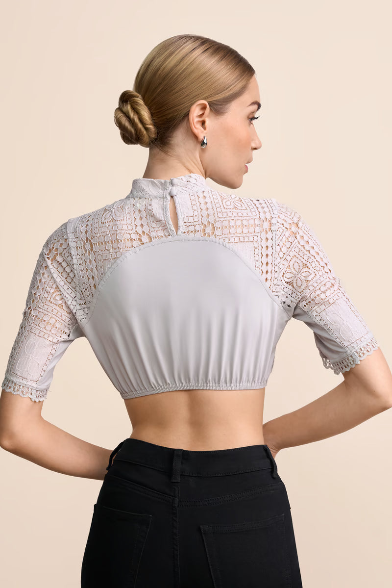 Kruger Dirndl Blouse "Larene" gray