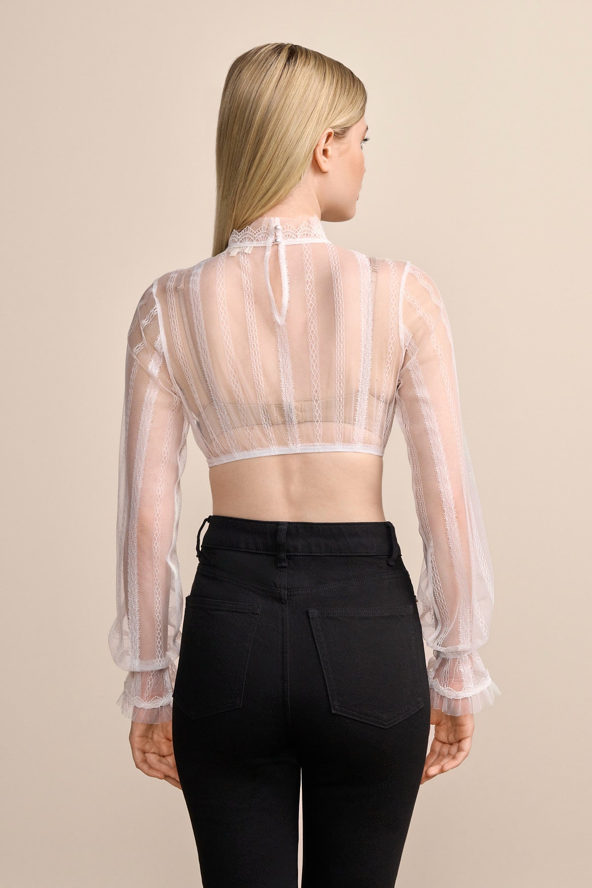 Kruger Delinda dirndl blouse in ecru, styled