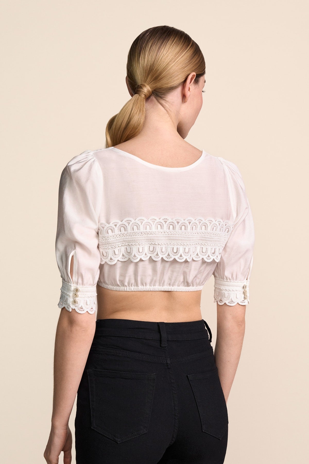 Kruger Wencke dirndl blouse in ecru, styled
