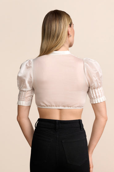 Kruger Nivara dirndl blouse in ecru, styled