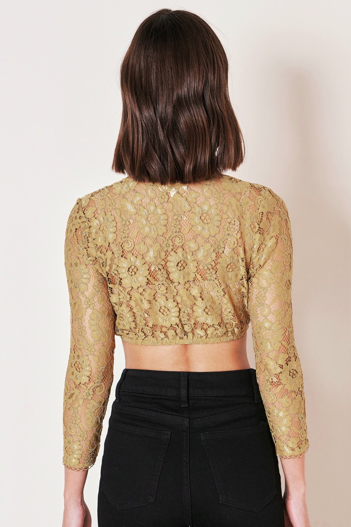 Kruger Adelaida dirndl blouse in yellow, styled